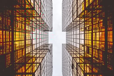 building in golden colours