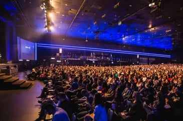 executives at a grocery conference