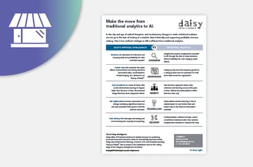 Make the move from Traditional Analytics to AI PDF