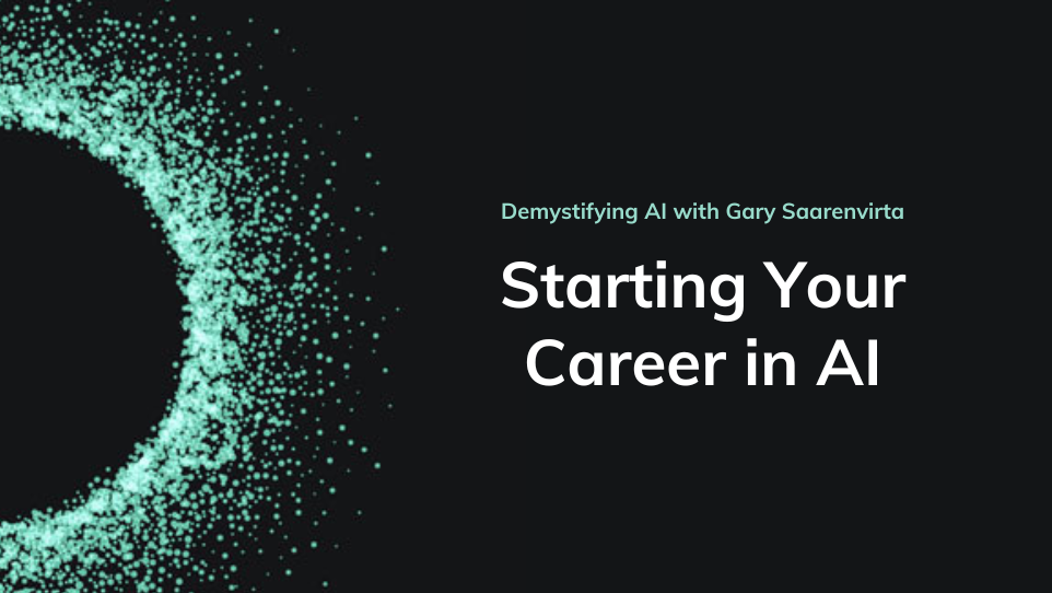 Demystifying AI podcast episode three starting your career in AI